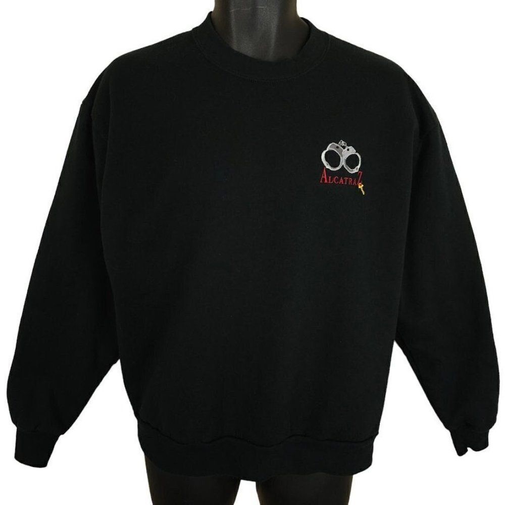 Alcatraz Federal Penitentiary Sweatshirt Vintage 90s The Rock Embroidered Mens
